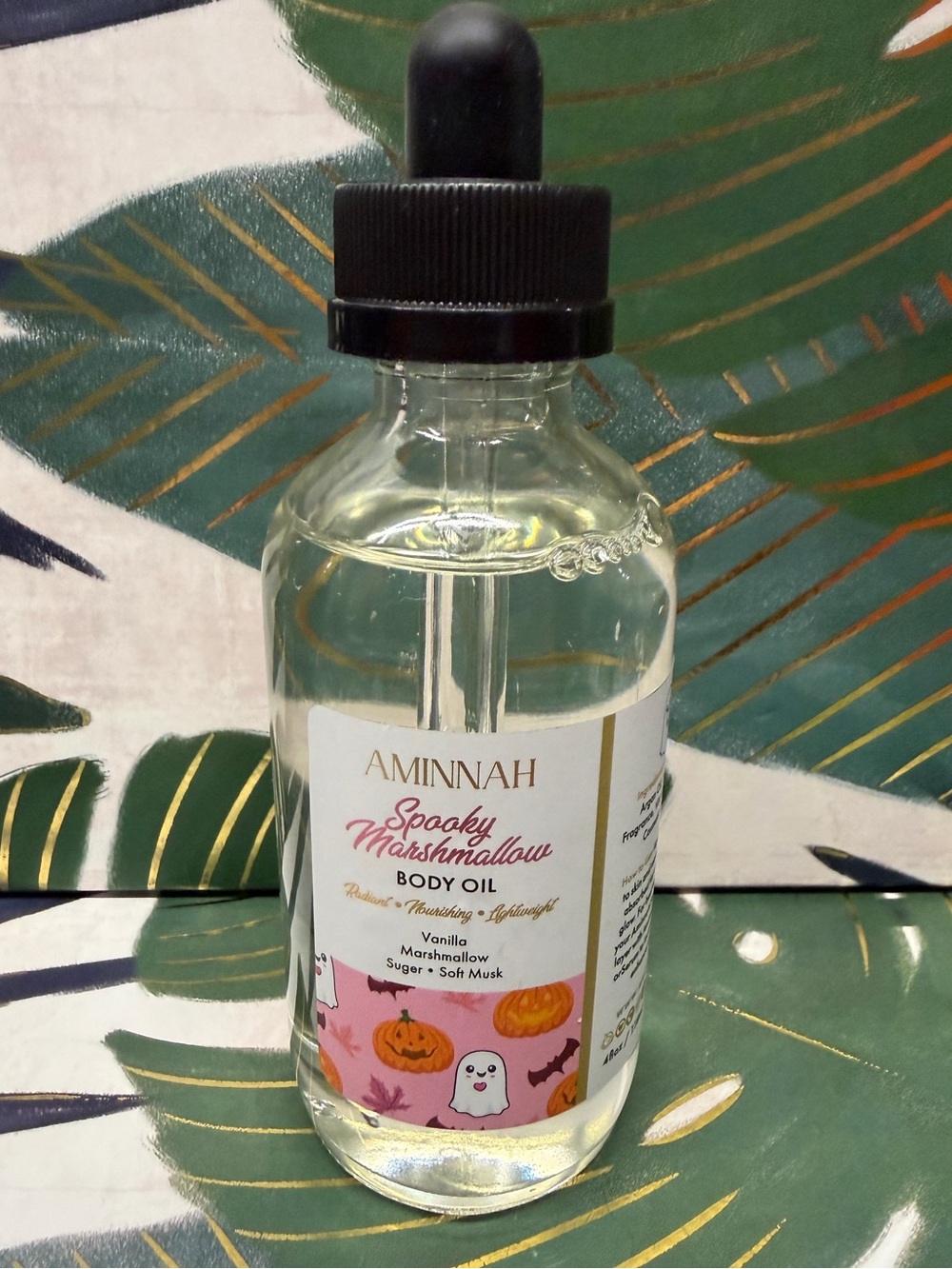 Aminnah Spooky Marshmallow Body Oil 4 oz Halloween 2026 Limited Release NEW